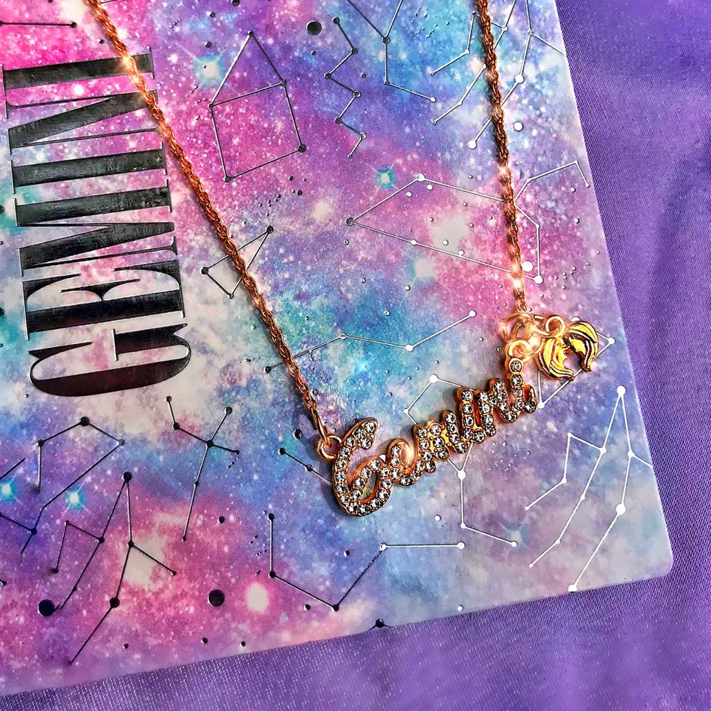 GEMINI HOROSCOPE NECKLACE pendant chain